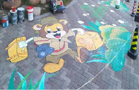 桐柏夏季画地面彩绘会遇到的问题