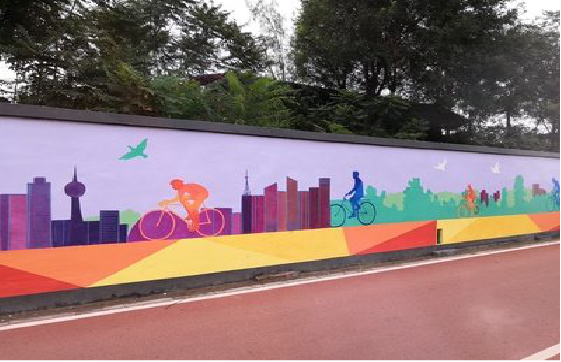 桐柏墙体彩绘-围墙