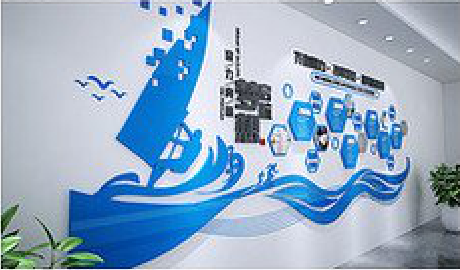 桐柏海浪主题文化墙如何设计？