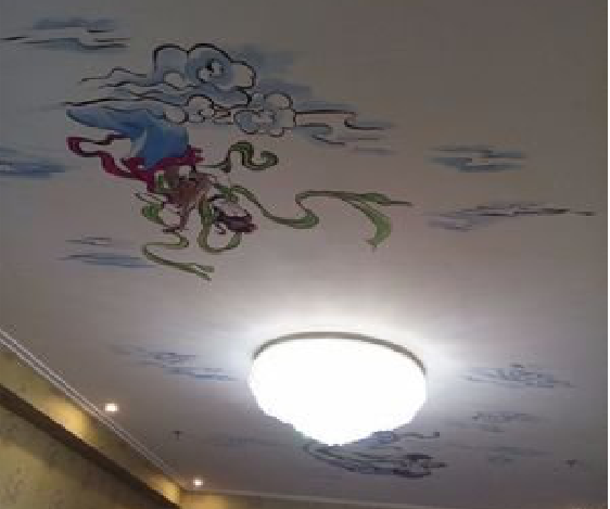 桐柏如何快速绘制天花板上的手绘墙？