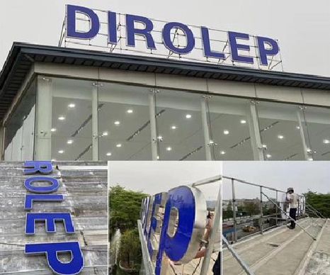 桐柏楼顶发光字安装的注意事项。